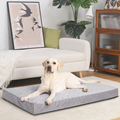 29" Waterproof Orthopedic Dog Bed for Medium Dogs, Dog Crate Bed with Removable Washable Cover