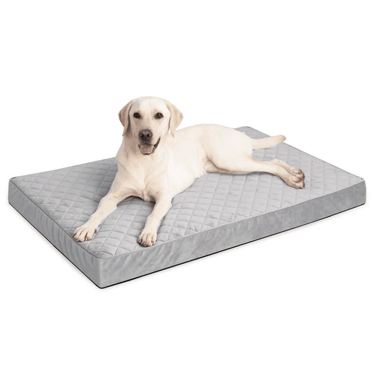 29" Waterproof Orthopedic Dog Bed for Medium Dogs, Dog Crate Bed with Removable Washable Cover